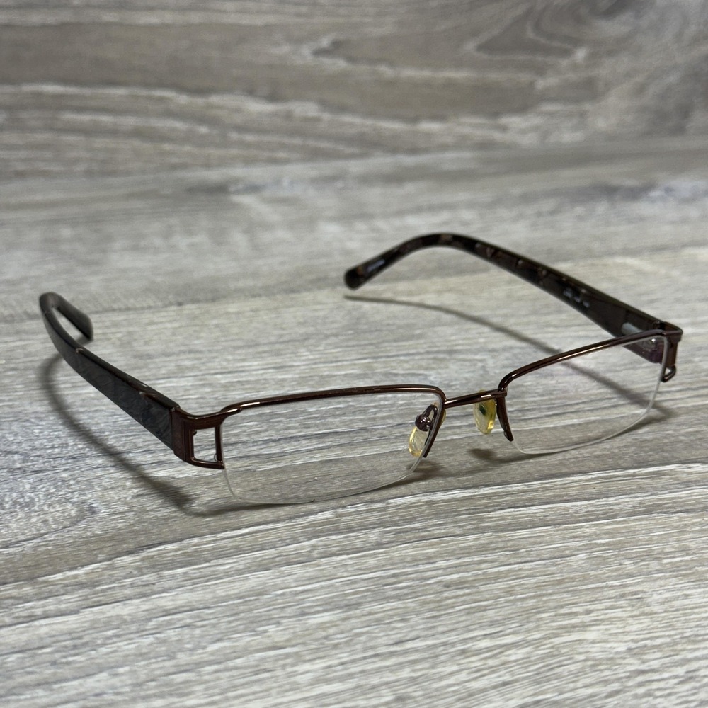 Banana Republic Lois Eyeglasses 52-17-140‎ Brown Tortoise Semi-Rimless Frames